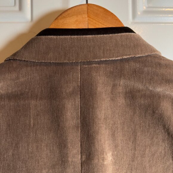 Roberto Cavalli Taupe Velvet Dinner Jacket Men's 38R - Picture 3 of 15